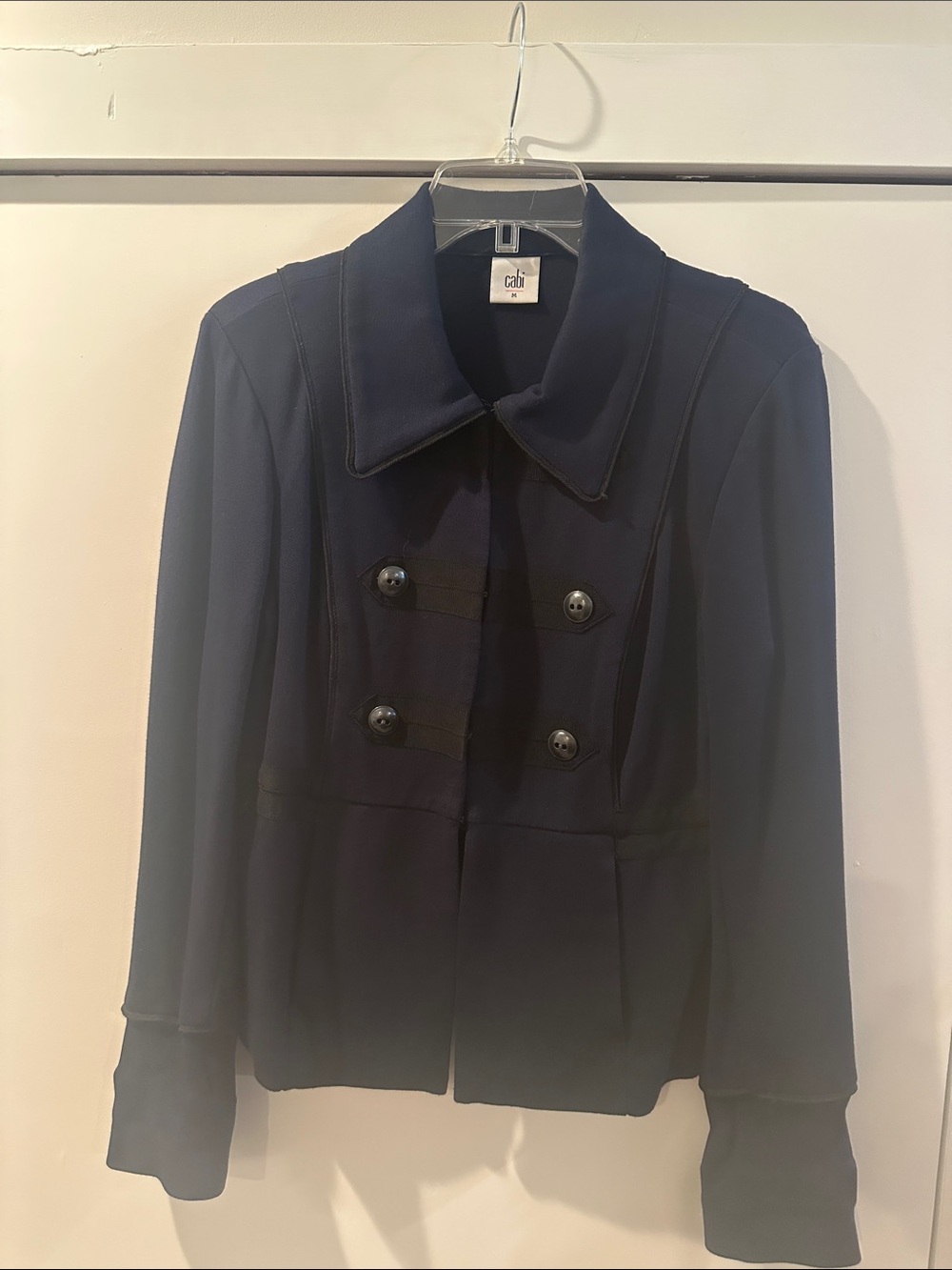 CAbi Dark Navy Double-Breasted Blazer